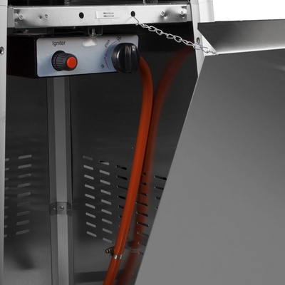 Estufa de Terraza Piramidal Exterior a Gas Butano-propano Acabado acero